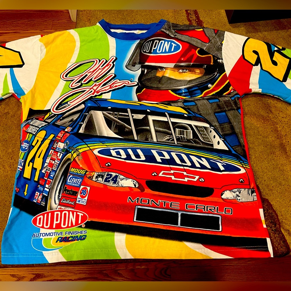 PRISTINE  XL RARE 2000 CHASE JEFF GORDON VINTAGE " BET ON THE RAINBOW" TSHIRT